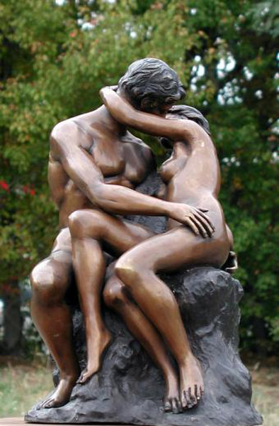 The Kiss By Rodin Bronze Sculpture Large Scale Replica